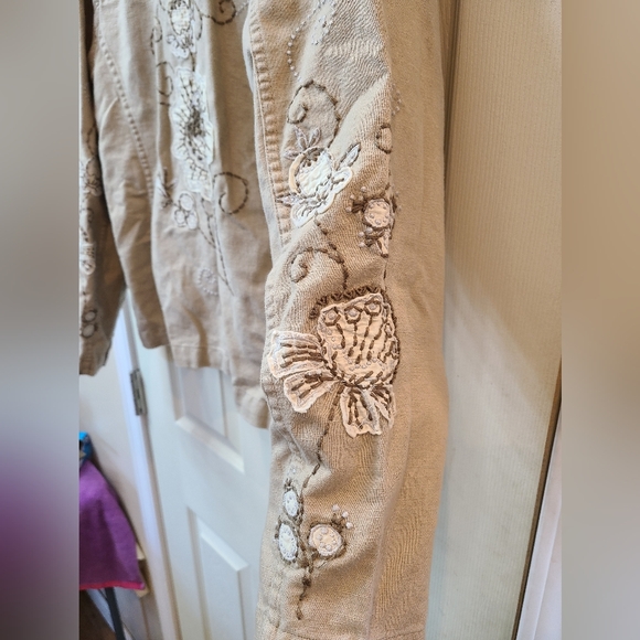 Christopher and Banks Embroidered Long Sleeve Jacket - Picture 5 of 5